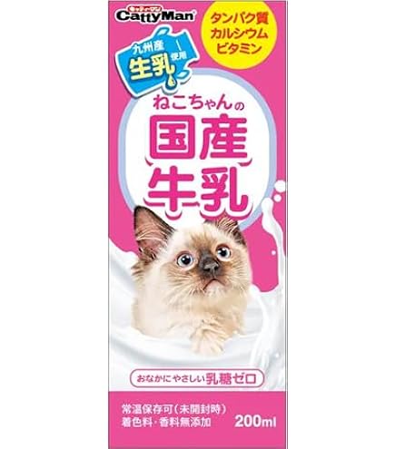 Amazon.co.jp: キャティーマン ネコちゃんの牛乳 成猫用 200